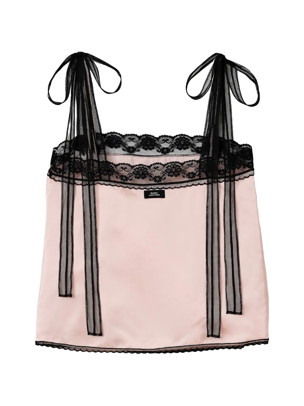 Marc Jacobs lace-detail Ribbon Top | Pink | FARFETCH