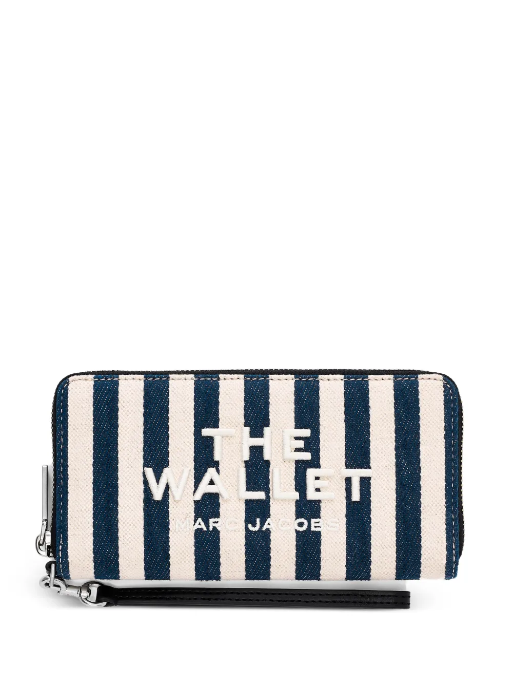 Marc Jacobs Portafoglio continental a righe - Blu