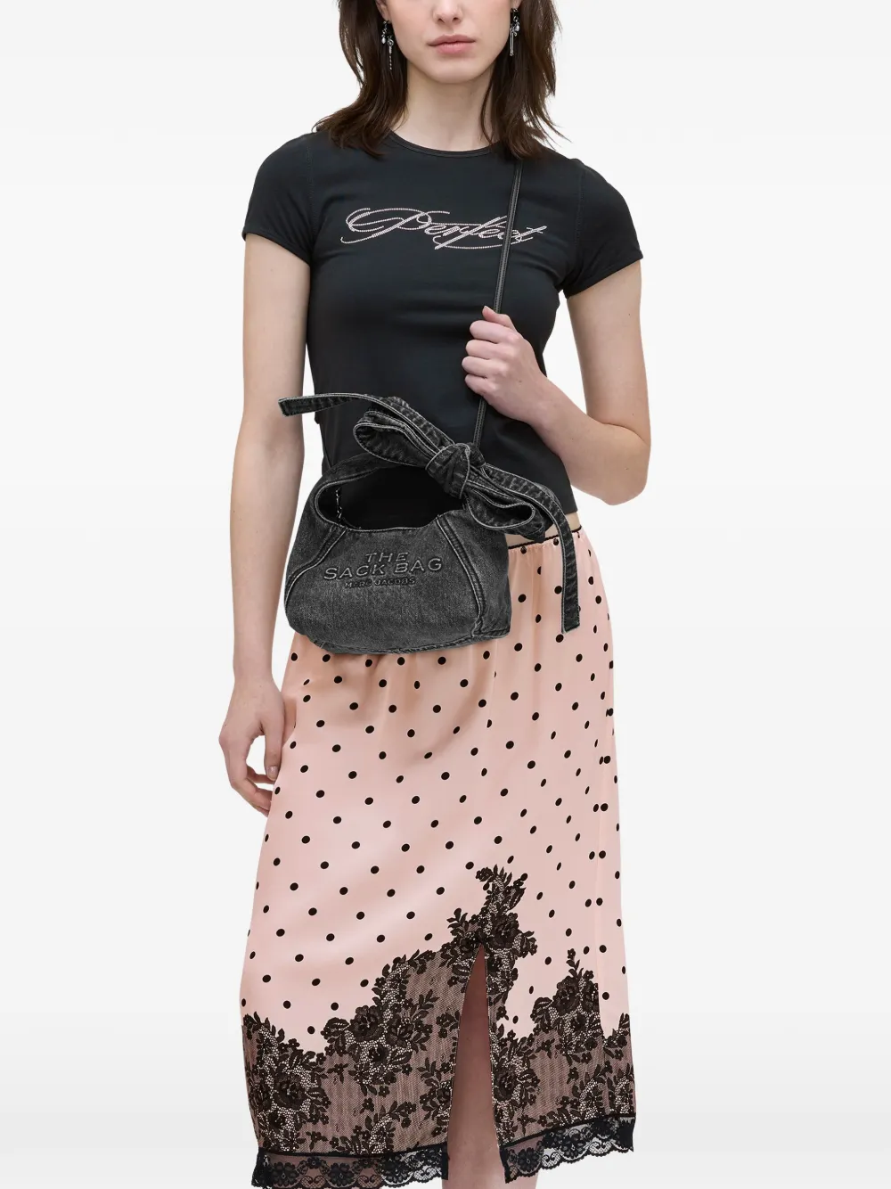 Marc Jacobs Mini Bow-detail Tote Bag - Black 