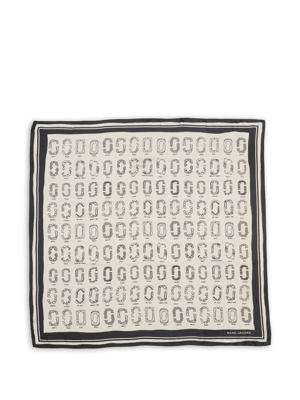 Marc Jacobs print-detail scarf - Toni neutri