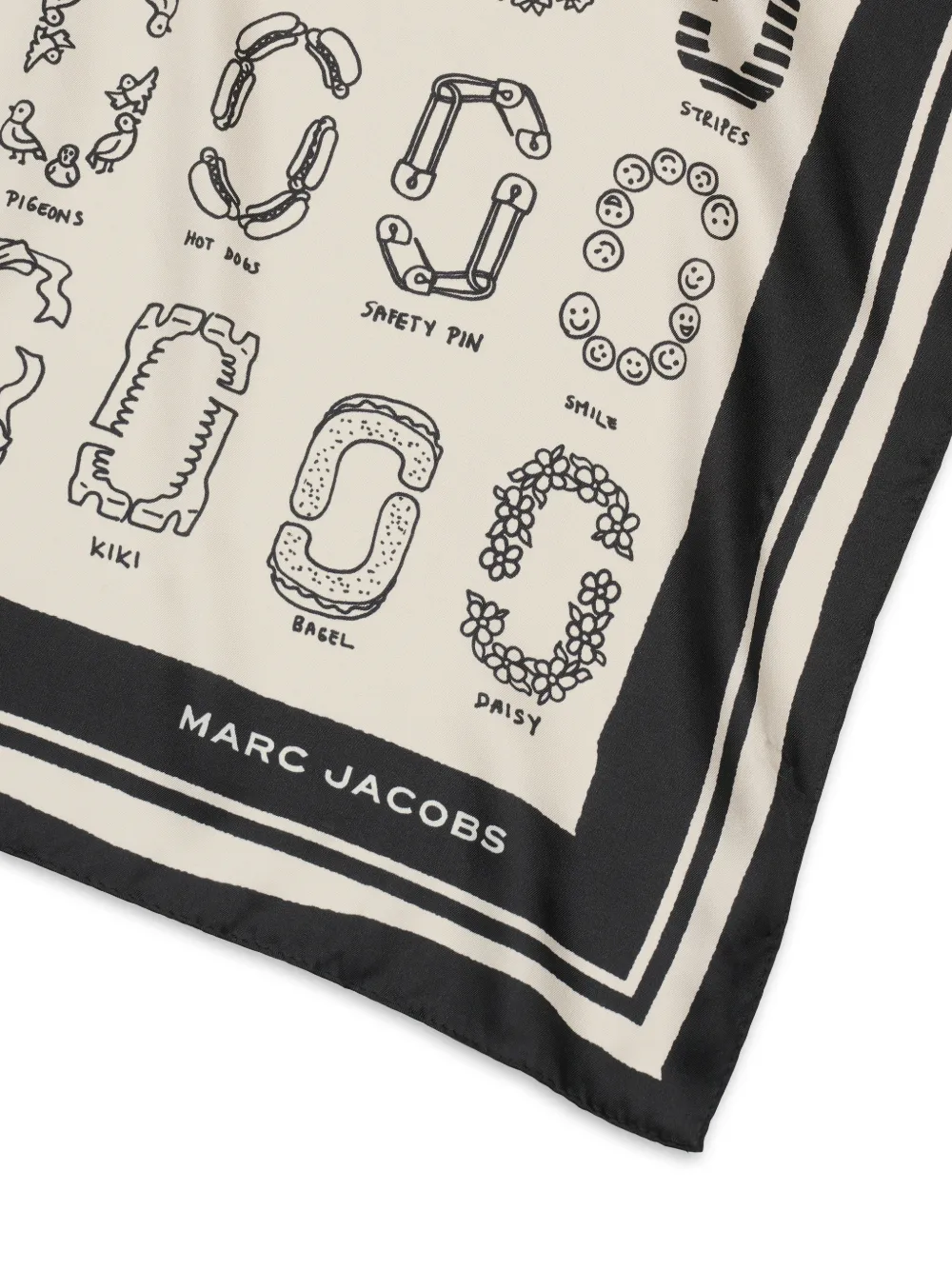  Marc Jacobs Print-detail Scarf - Neutrals 