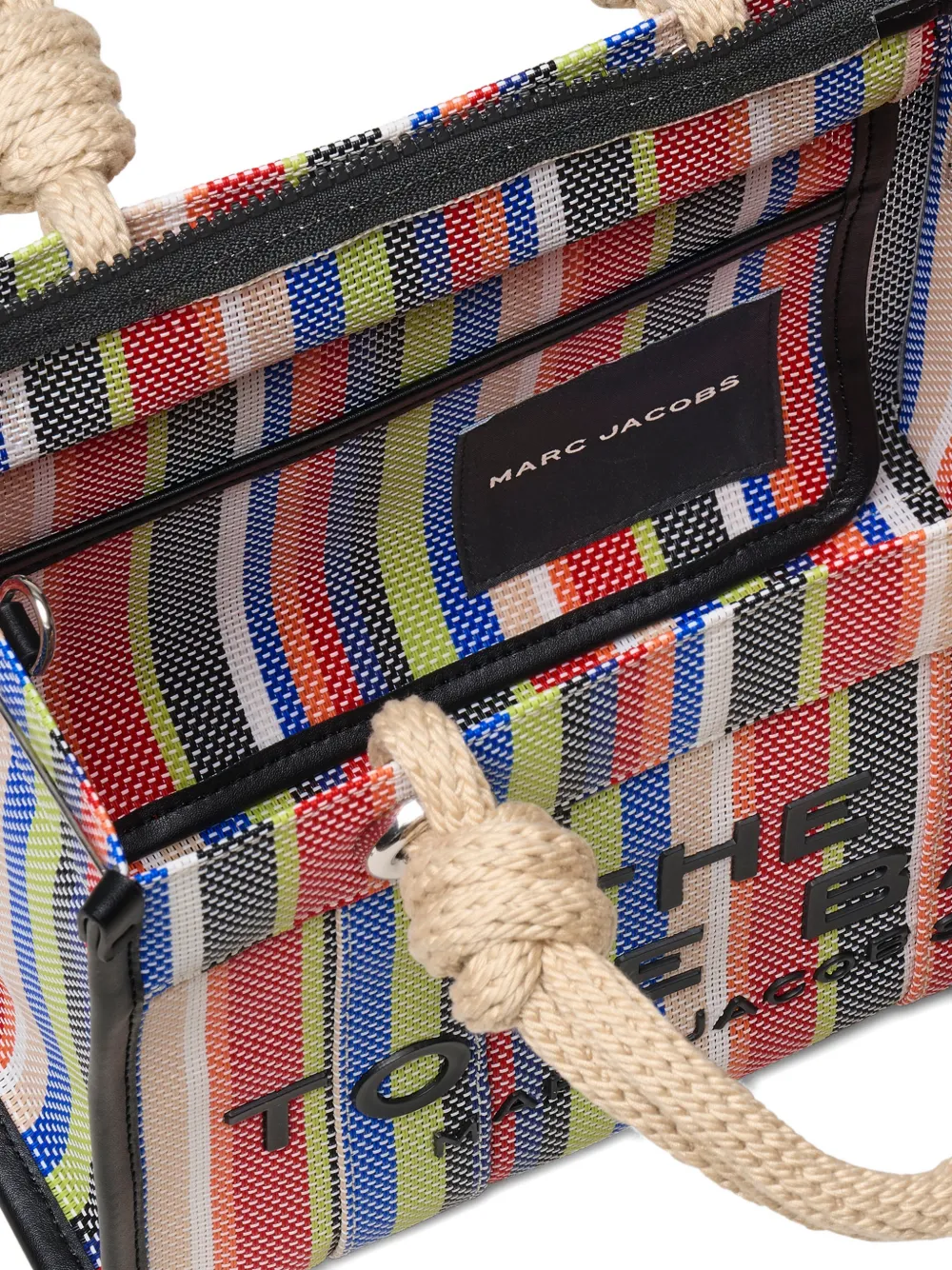 Marc Jacobs The Stripe mesh shopper Veelkleurig