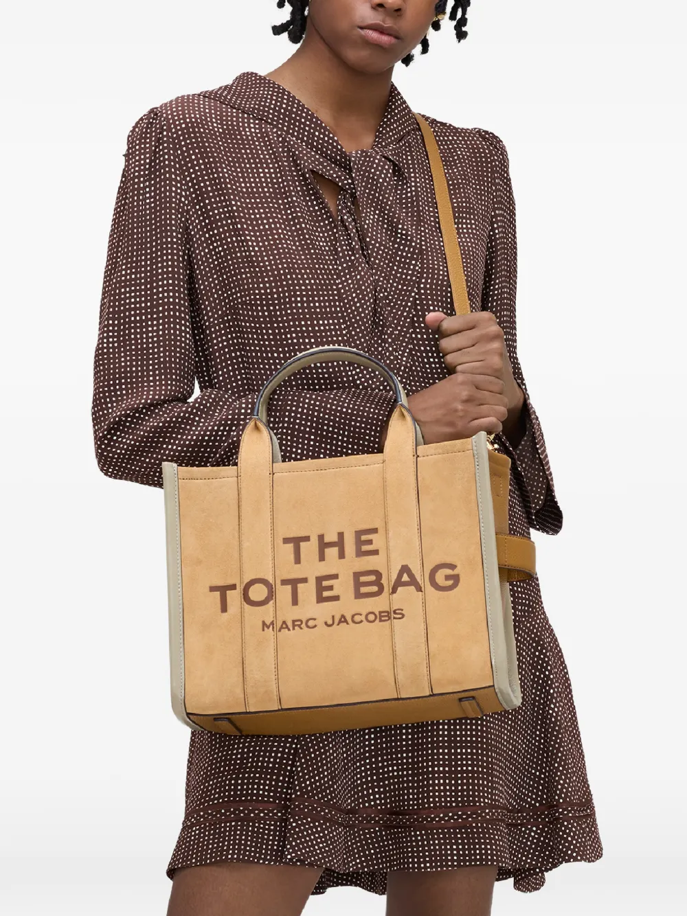 Marc Jacobs The Medium shopper met logodetail Beige
