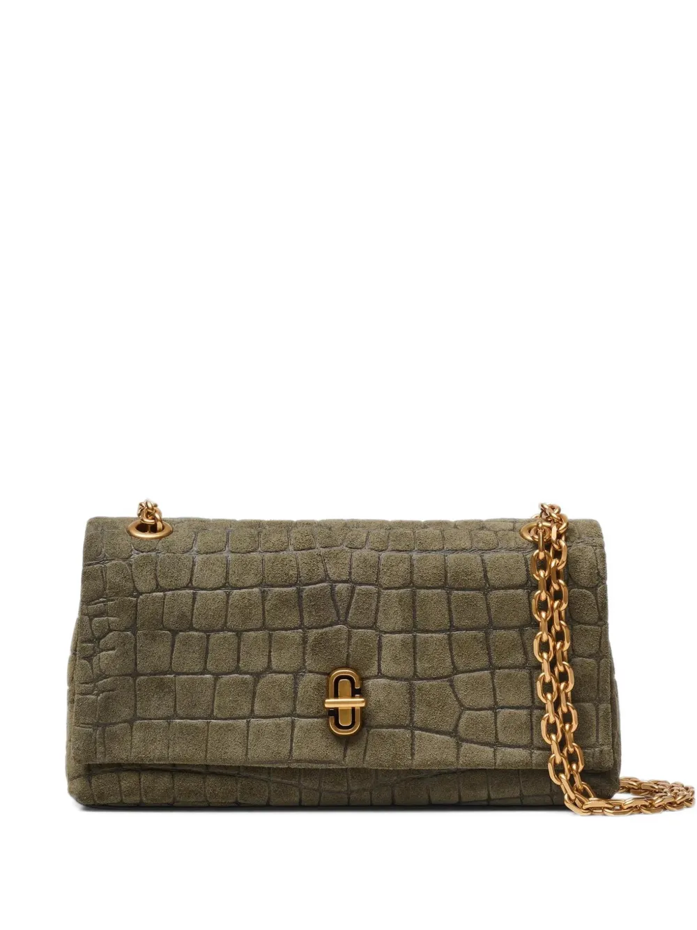 Marc Jacobs mini sac à main à effet peau de crocodile - Vert