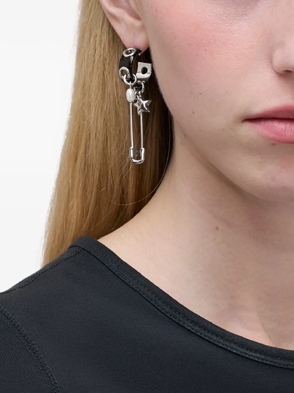 Marc Jacobs The Punk Beauty Earrings - Silver 