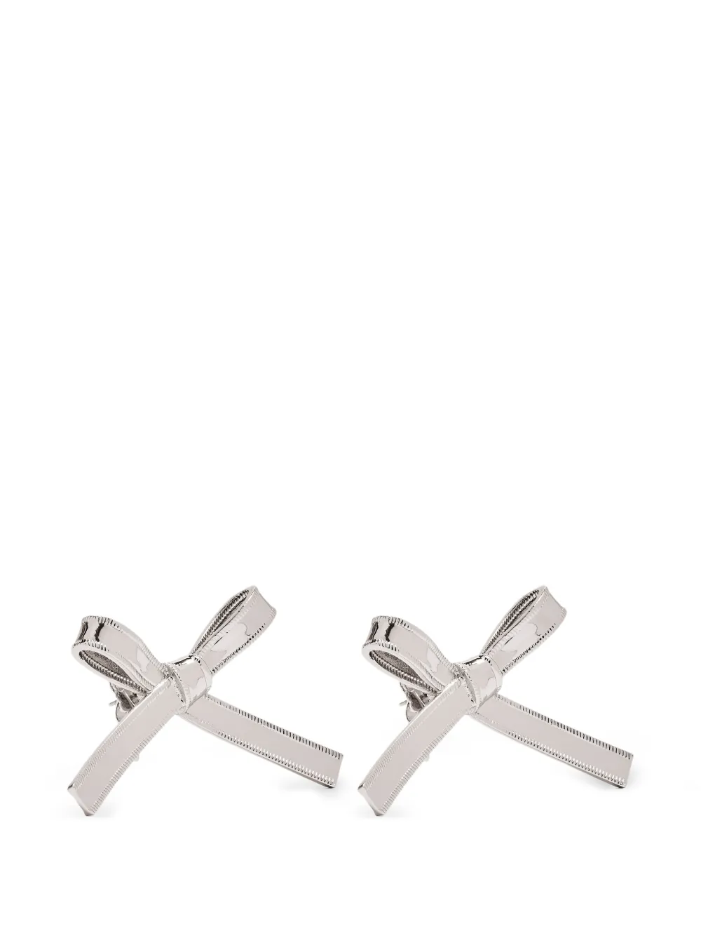  Marc Jacobs Pendientes Con Diseño De Lazo - Plateado 