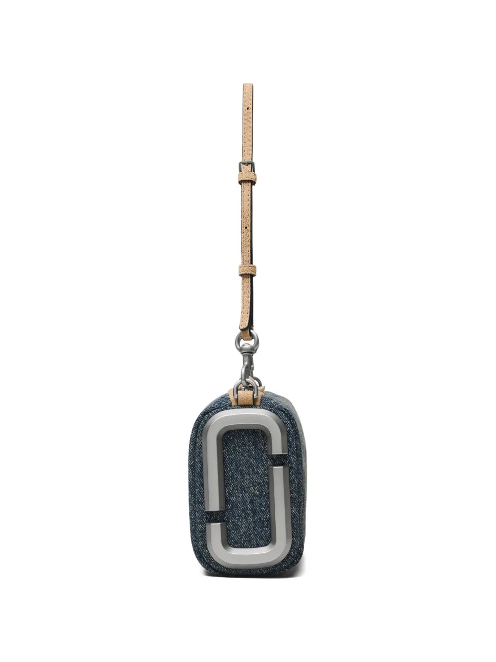Marc Jacobs The Snapshot denim suède schoudertas Blauw