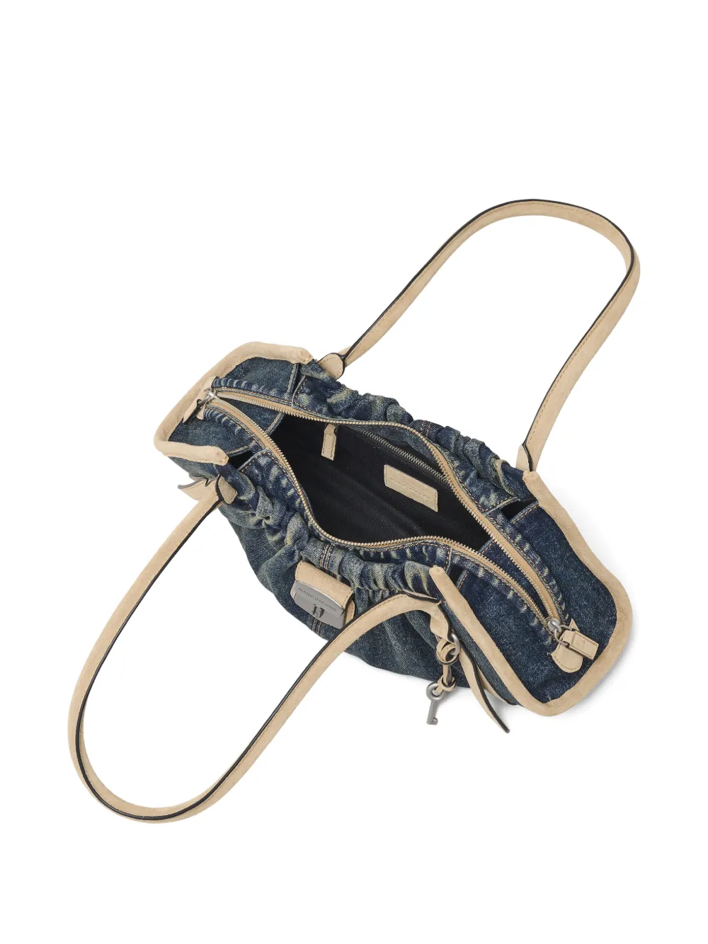 Marc Jacobs The Cristina denim kleine suède tas Blauw