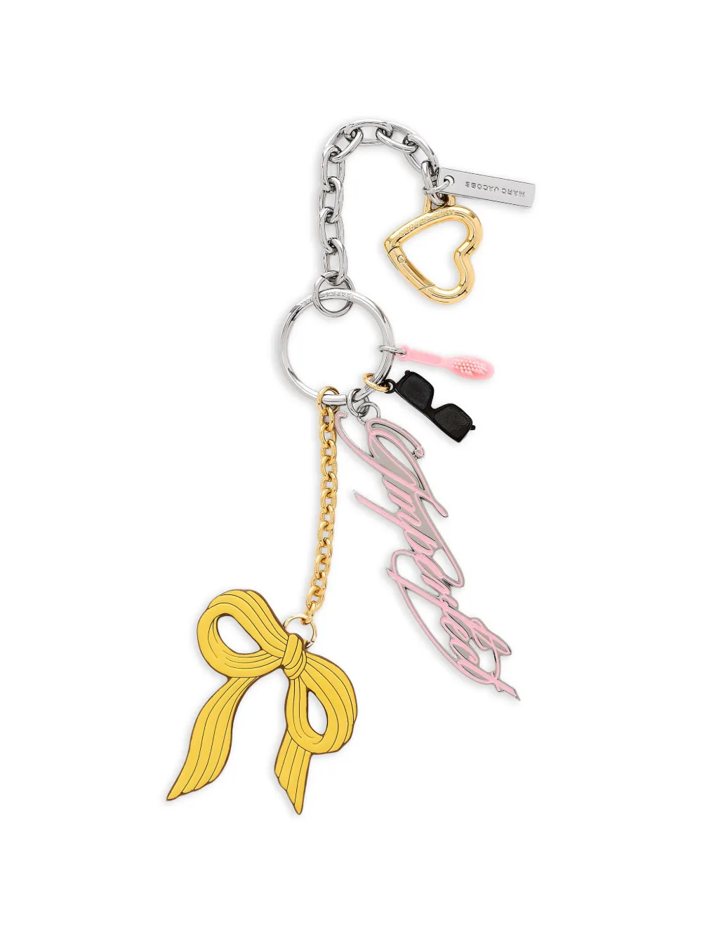 Marc Jacobs Bow Chain Charm In Gold