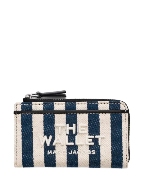 Marc Jacobs portefeuille zippé à rayures
