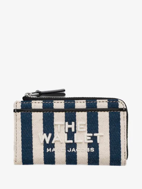 Marc Jacobs stripe top zip-wallet