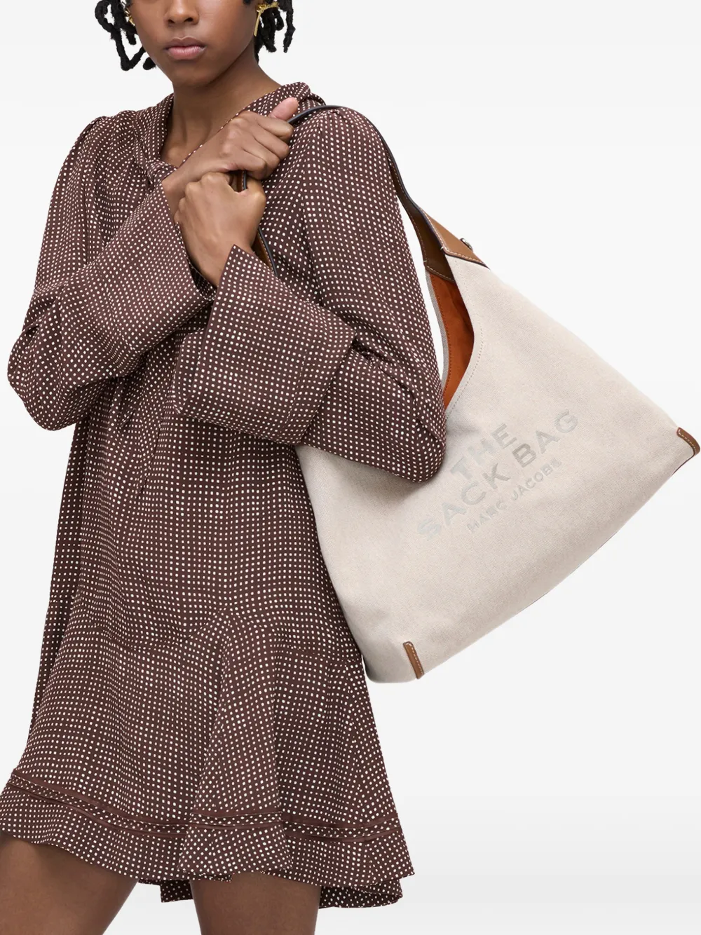  Marc Jacobs The Belted Canvas Tote Bag - Neutrals 