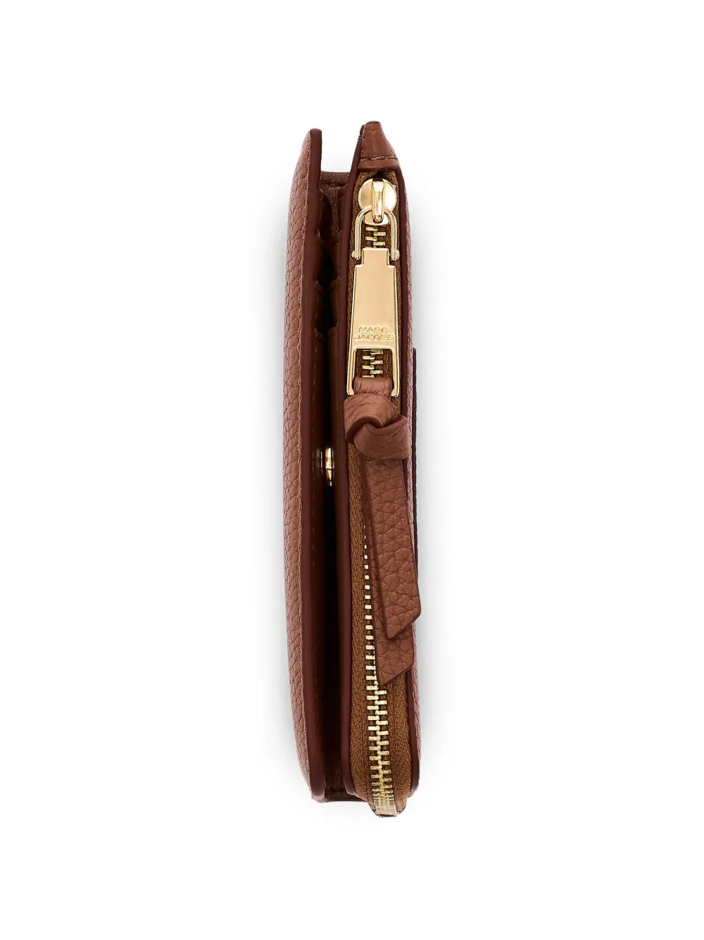 Marc Jacobs Leren portemonnee met rits Bruin