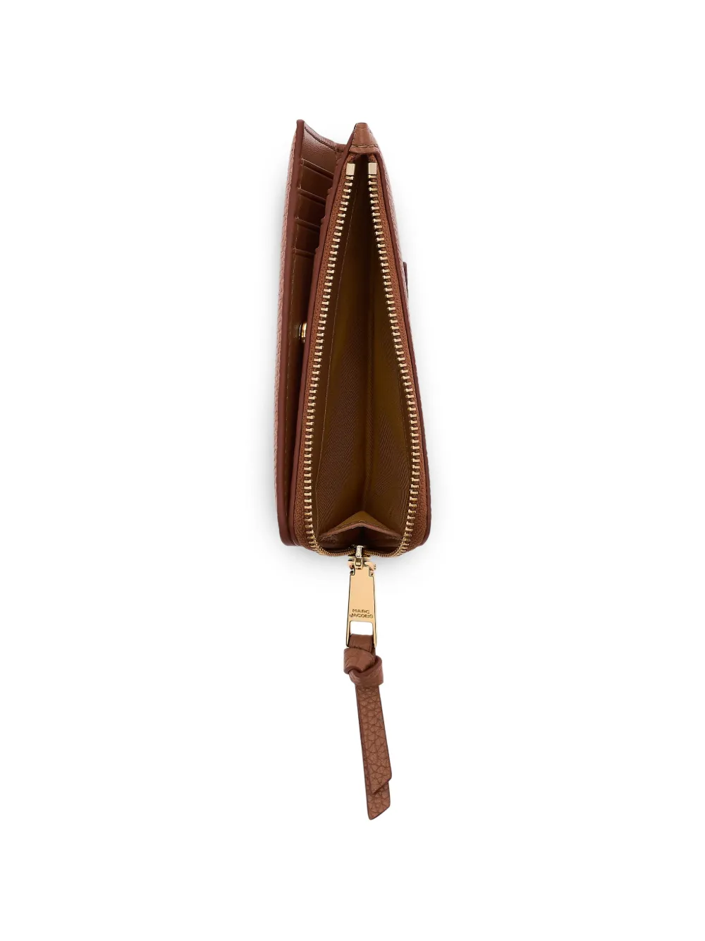 Marc Jacobs Leren portemonnee met rits Bruin