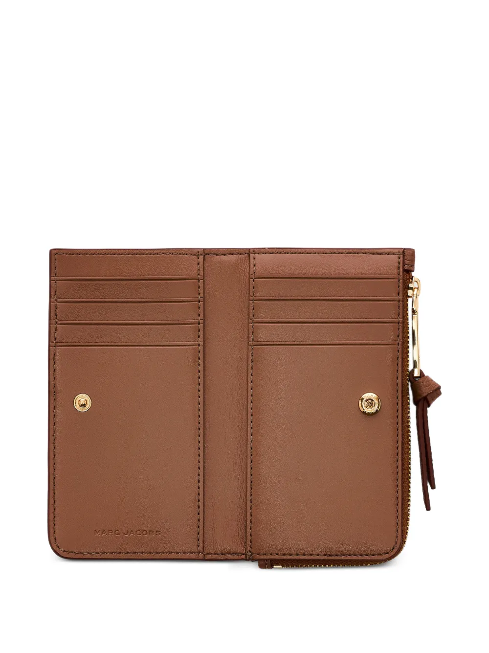  Marc Jacobs Zip Leather Wallet - Brown 