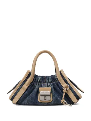 Marc Jacobs Small The Cristina Denim Suede Satchel Bag | Blue