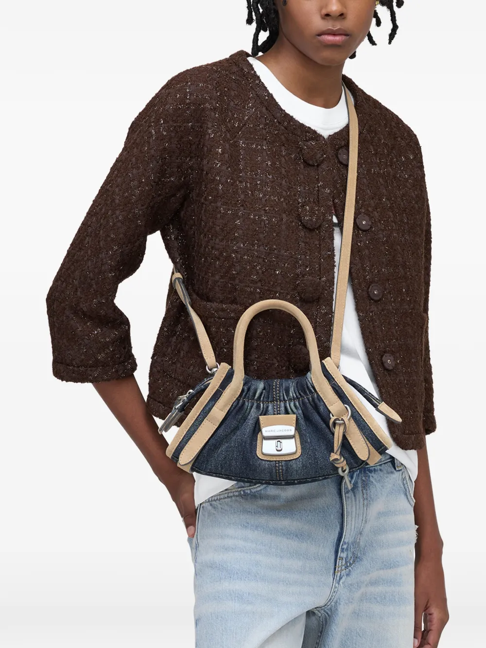  Marc Jacobs Small The Denim Cristina Tote Bag - Blue 
