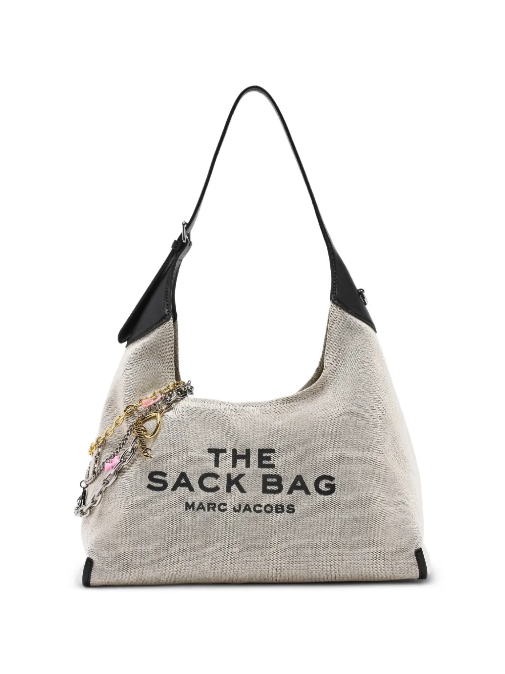 Marc Jacobs Schouderband met bedel Beige
