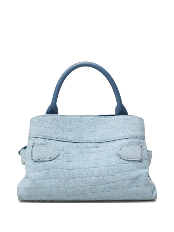 Marc Jacobs The Suede Croc Dakota ハンドバッグ S | ブルー 