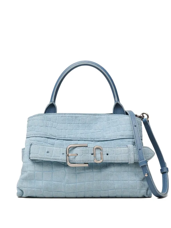 Marc Jacobs The Suede Croc Dakota ハンドバッグ S | ブルー 
