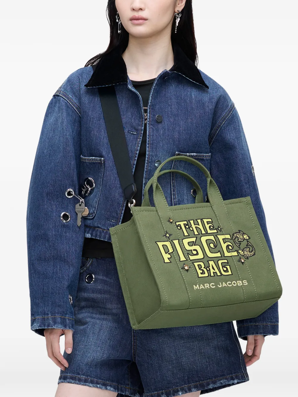 Marc Jacobs x Elijah Funk The Zodiac Embroidered Tote Bag | Green