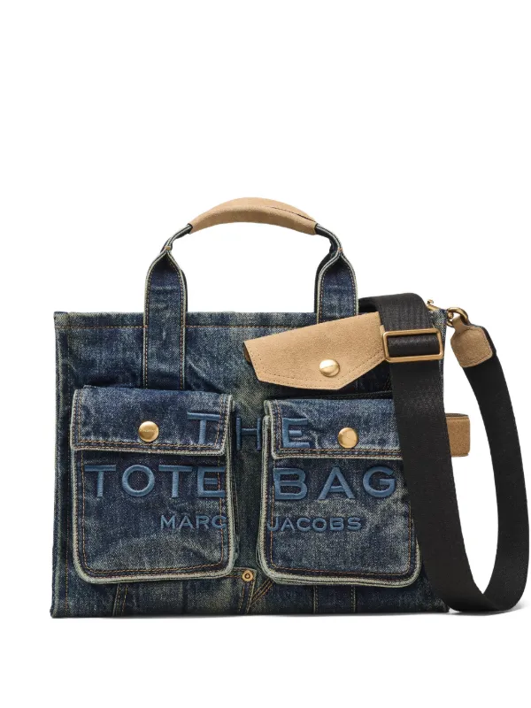 Marc Jacobs The Tote Bag カーゴハンドバッグ M | ブルー | FARFETCH JP