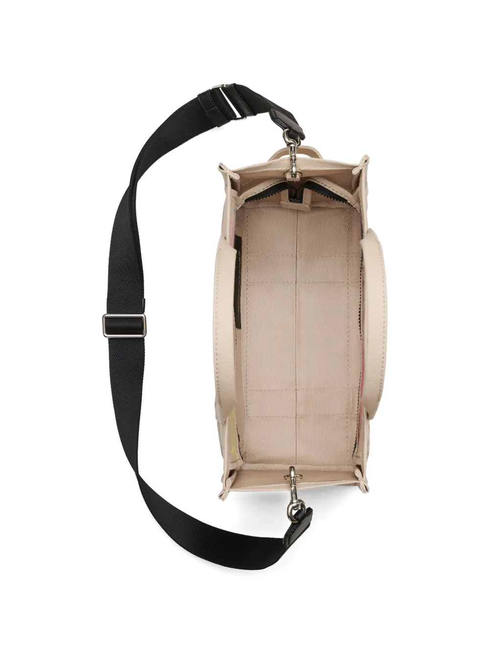 Marc Jacobs The Medium Punk Scribble canvas shopper Beige