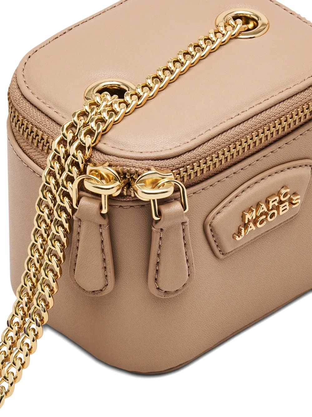 logo chain leather mini bag