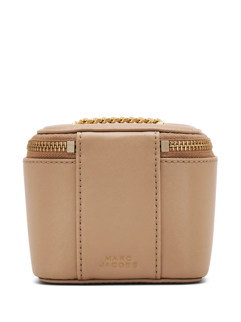  Marc Jacobs Logo Chain Leather Mini Bag - Neutrals 