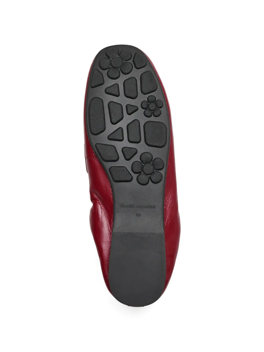 Marc Jacobs Leren loafers met logoplakkaat Rood