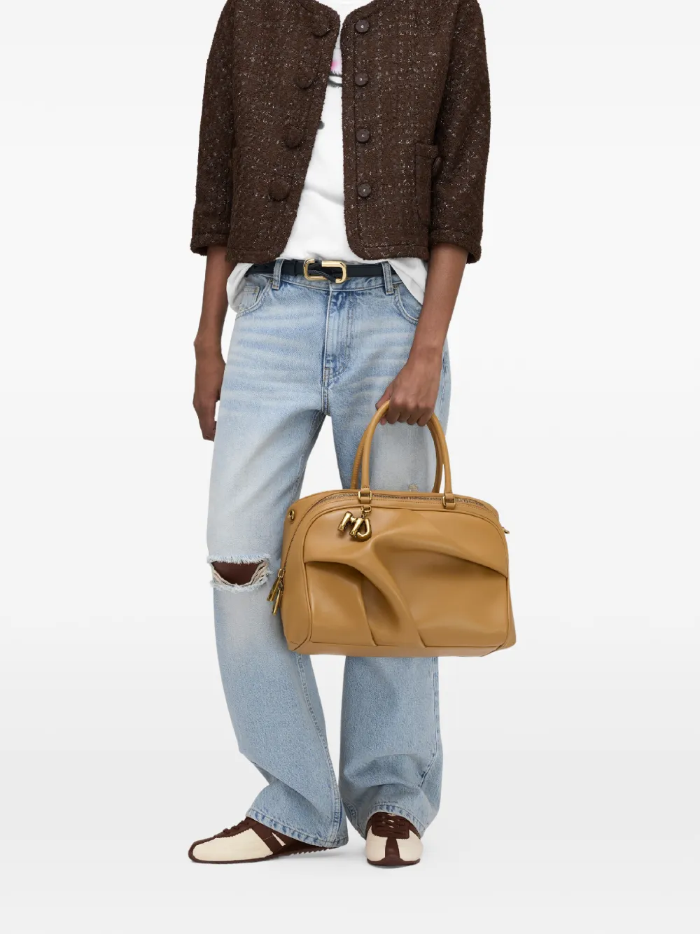 Marc Jacobs Shopper met logobedel Beige