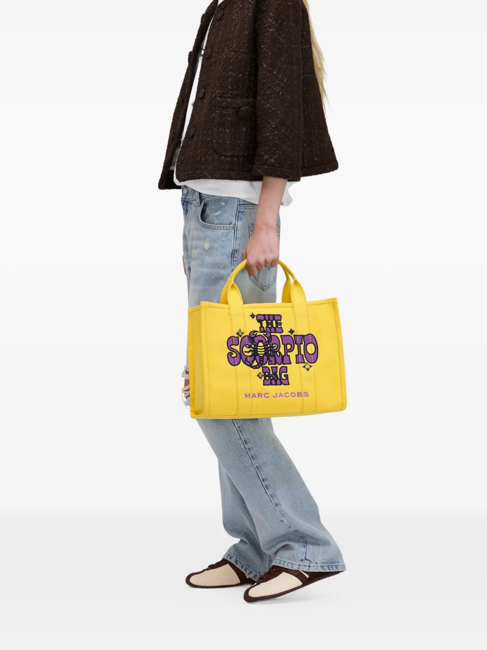 Marc Jacobs x Elijah Funk Zodiac Embroidered Tote Bag | Yellow