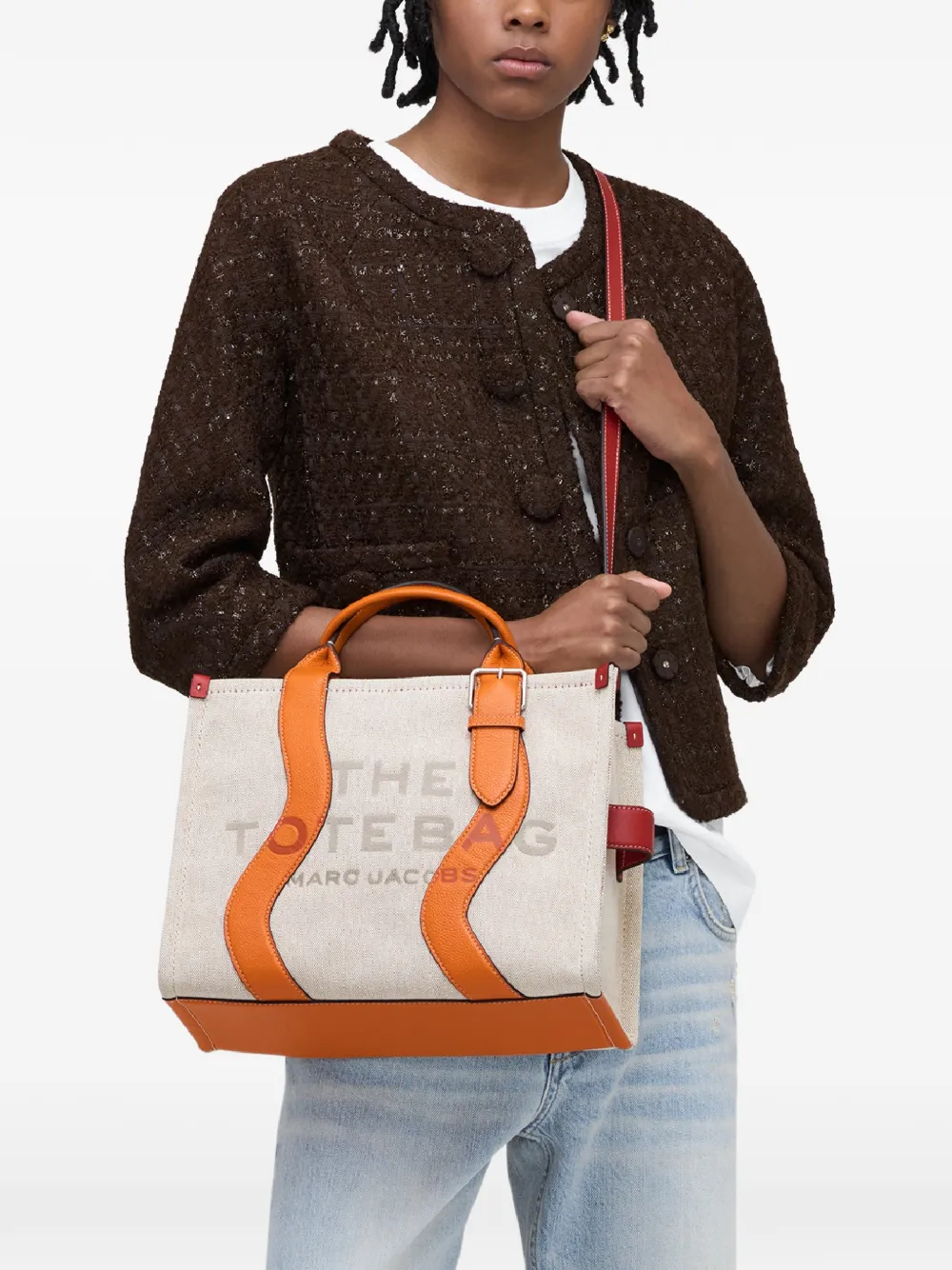 Marc Jacobs Medium The Wavy Canvas shopper Beige