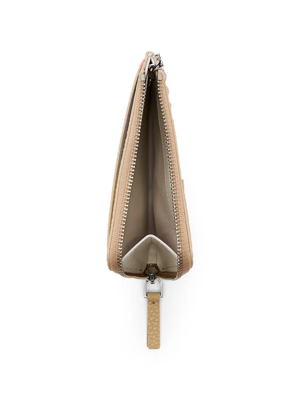 Marc Jacobs Leren portemonnee met rits Beige