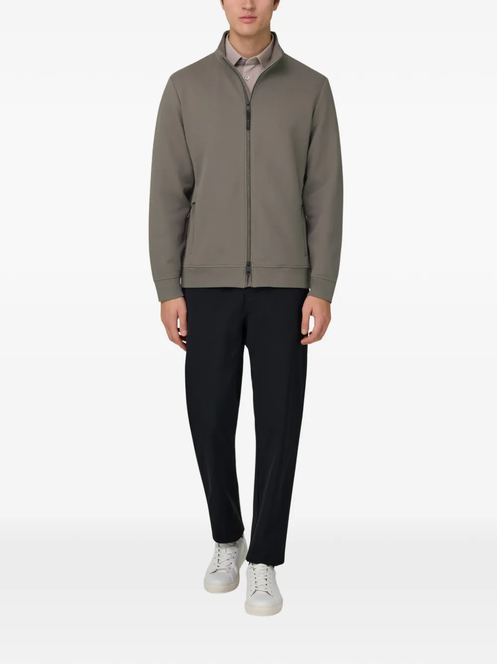 Boggi Milano Trui met capuchon en rits - Grijs