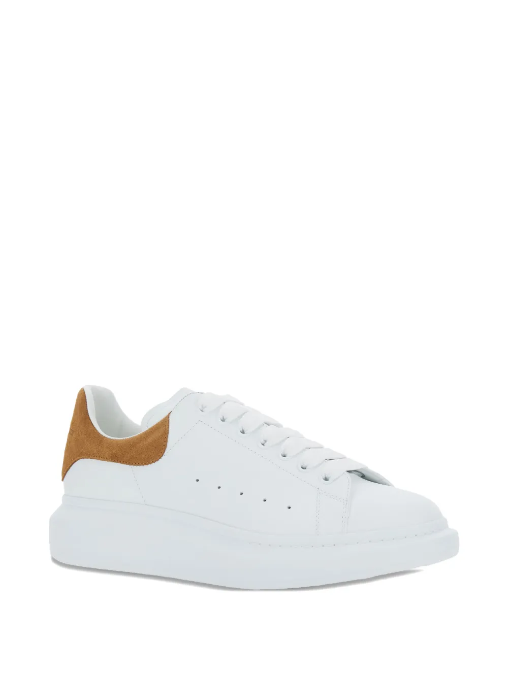 Alexander McQueen Oversized sneakers met suède vlak Wit