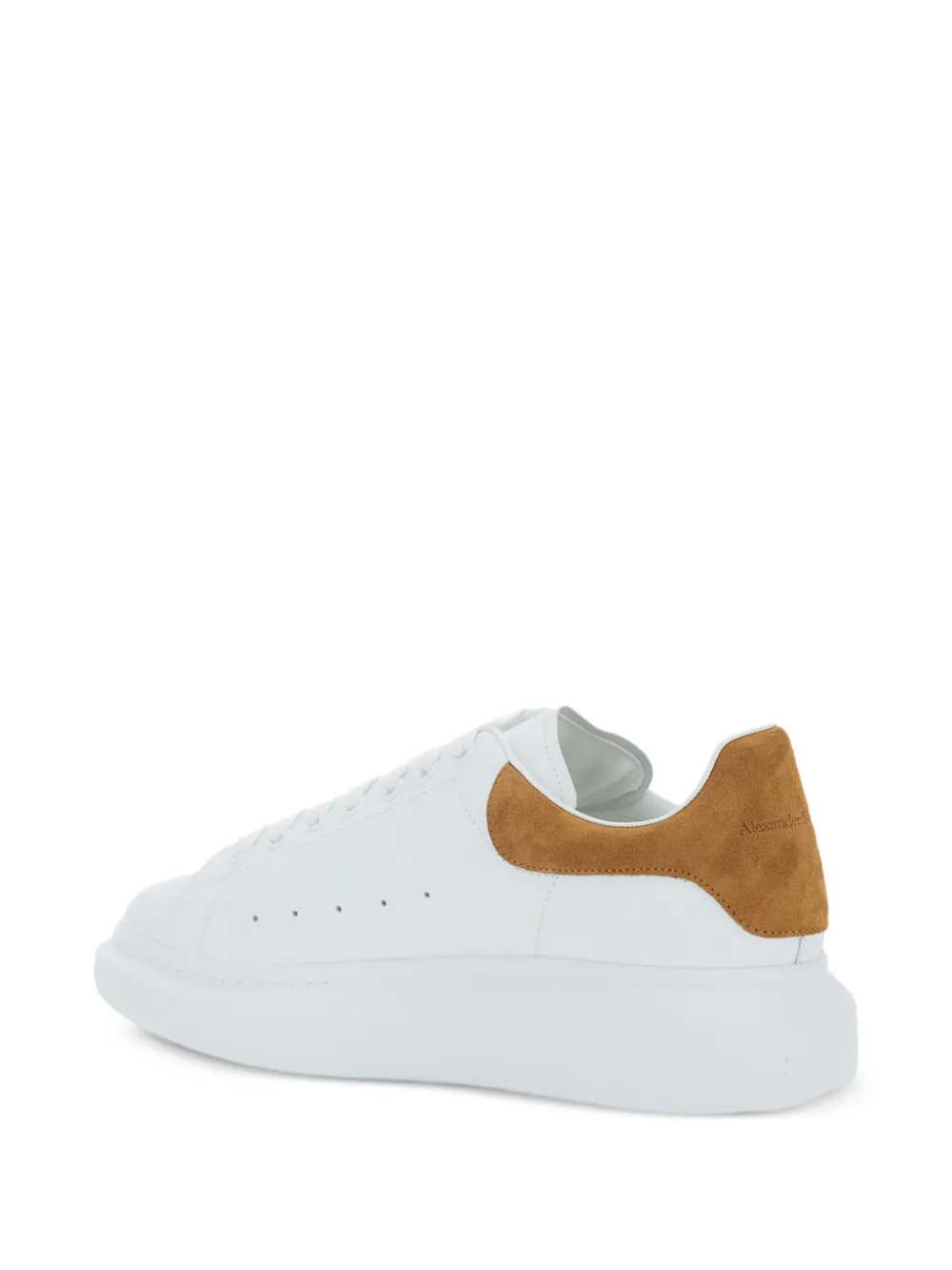 Alexander McQueen Oversized sneakers met suède vlak Wit