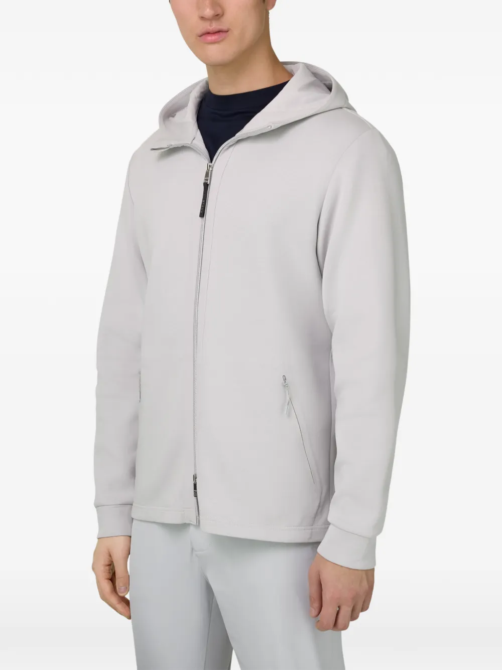 Boggi Milano Trui met capuchon en rits Grijs