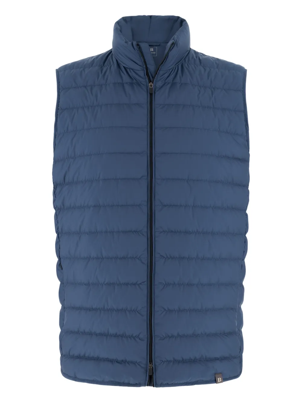 Boggi Milano padded logo patch gilet - Blu
