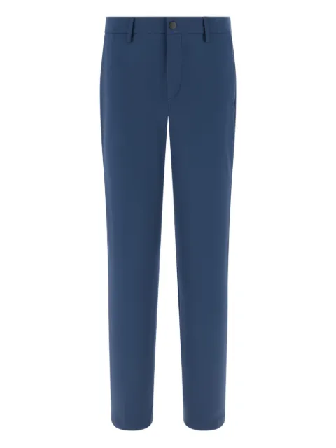 Boggi Milano zip stretch tailored trousers