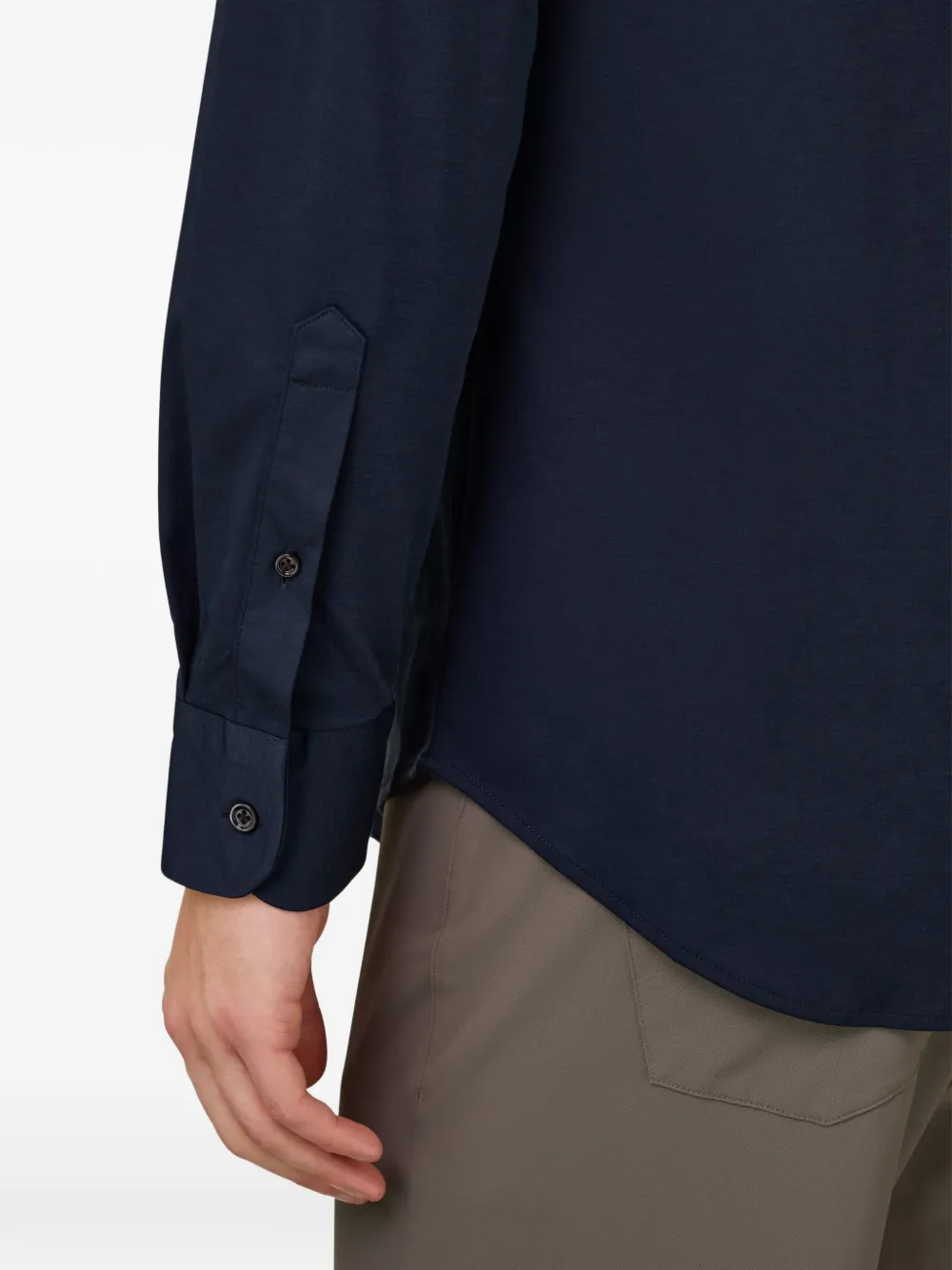 Boggi Milano New York poloshirt met kraag Blauw