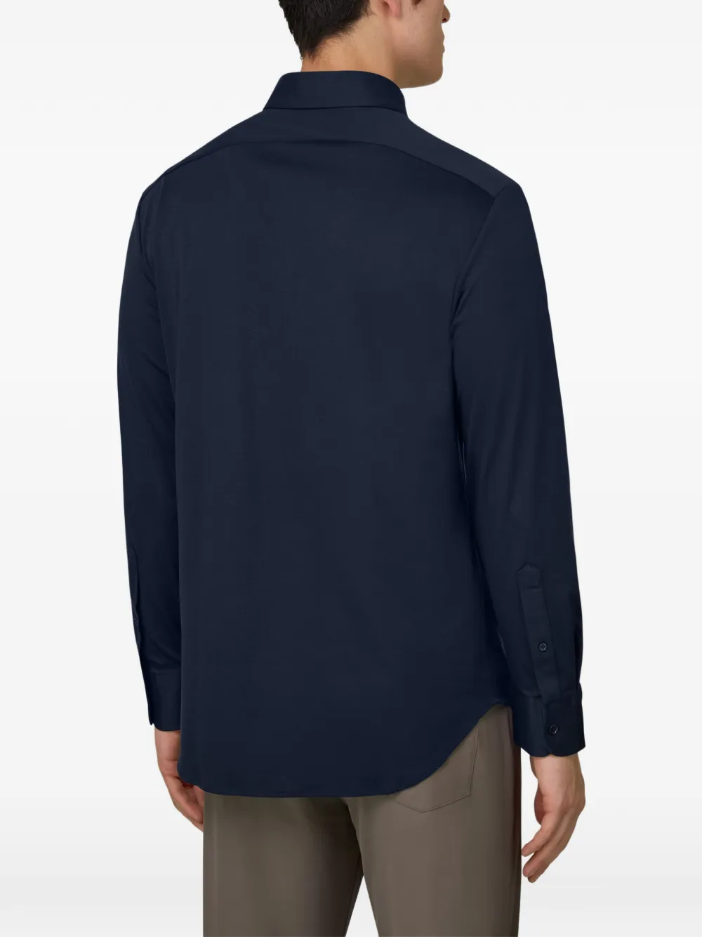 Boggi Milano New York poloshirt met kraag Blauw