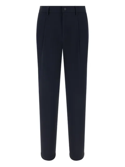 Boggi Milano zip stretch tailored trousers