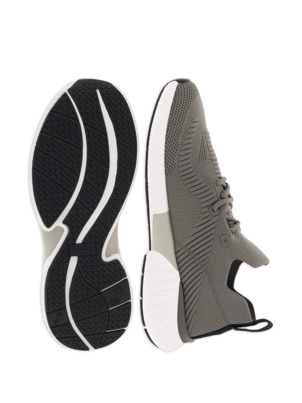 Boggi Milano Willow gebreide sneakers Grijs
