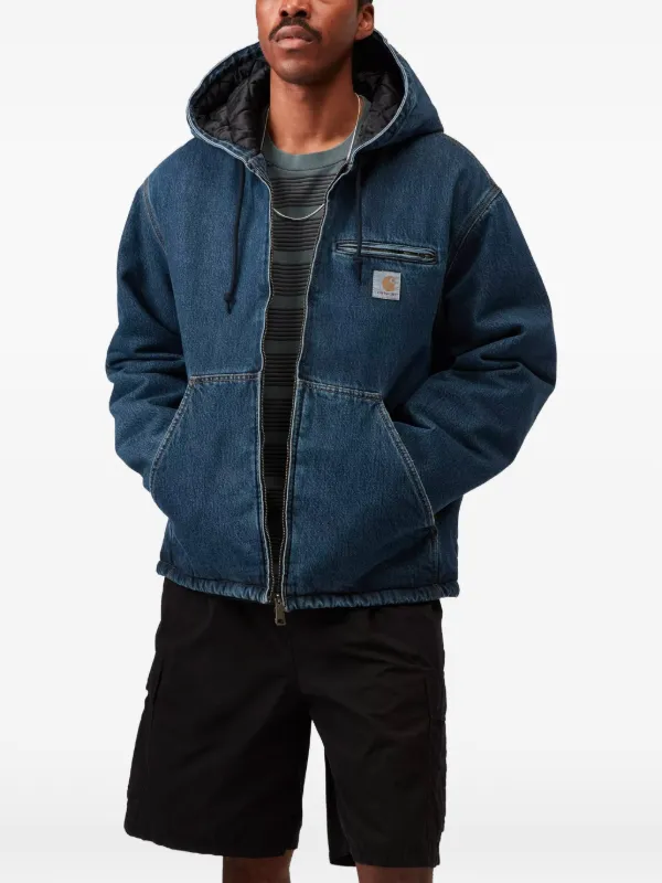 Carhartt WIP Cleveland Hooded Denim Jacket | Blue | FARFETCH
