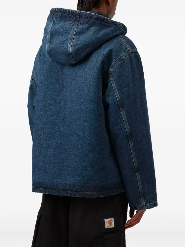 Carhartt WIP Cleveland Hooded Denim Jacket | Blue | FARFETCH