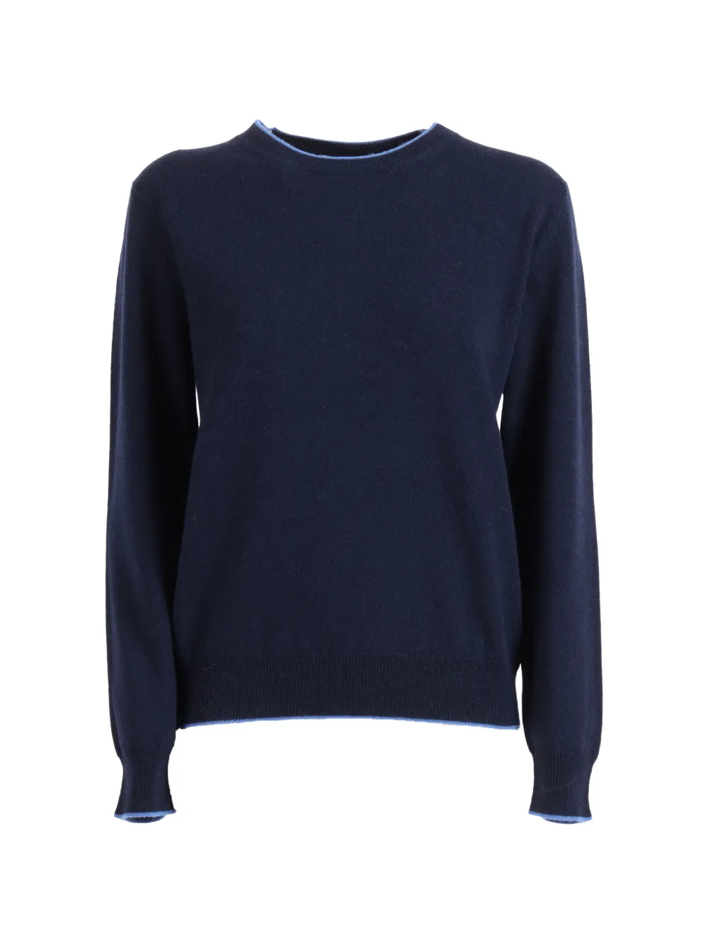 Kangra contrast-trim crew-neck sweater - Blu