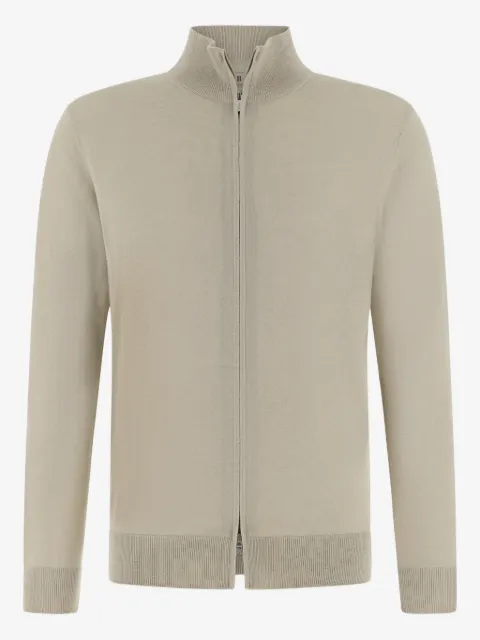 Boggi Milano full-zip jumper in superfine wool