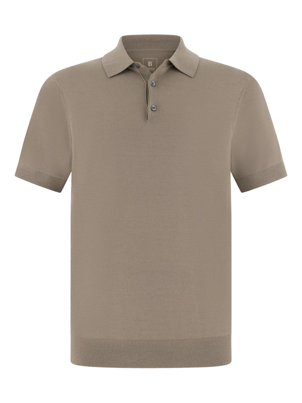 Boggi Milano Branded-button knitted Jumper - Nude