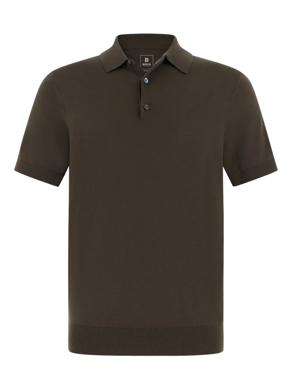 Boggi Milano knitted polo shirt - Braun